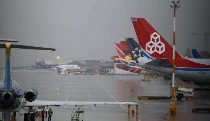 Lluvias en aeropuertos