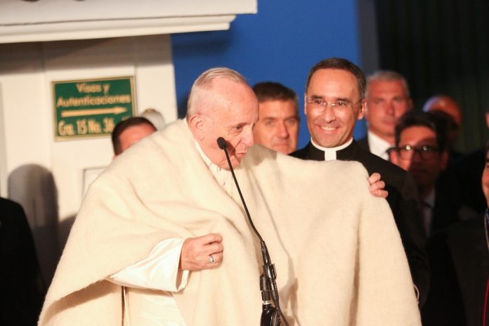 Francisco en la Nunciatura Apostólica en Bogotá