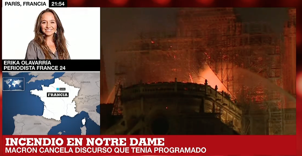 EN VIVO: Incendio en Catedral de Notre Dame, París Francia