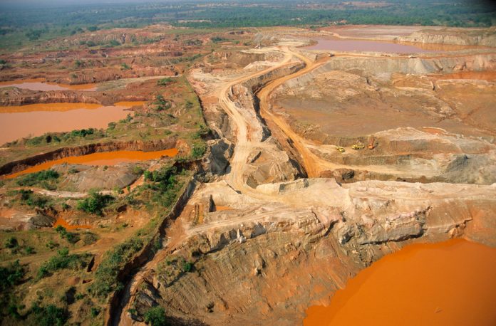 Gold mine, Amazon basin, Brazil