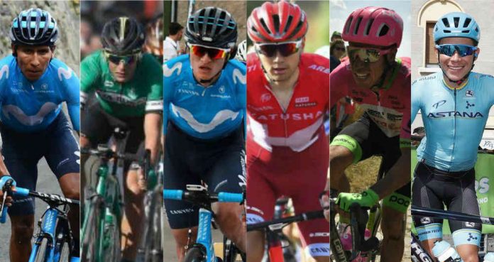 Ciclistas colombianos