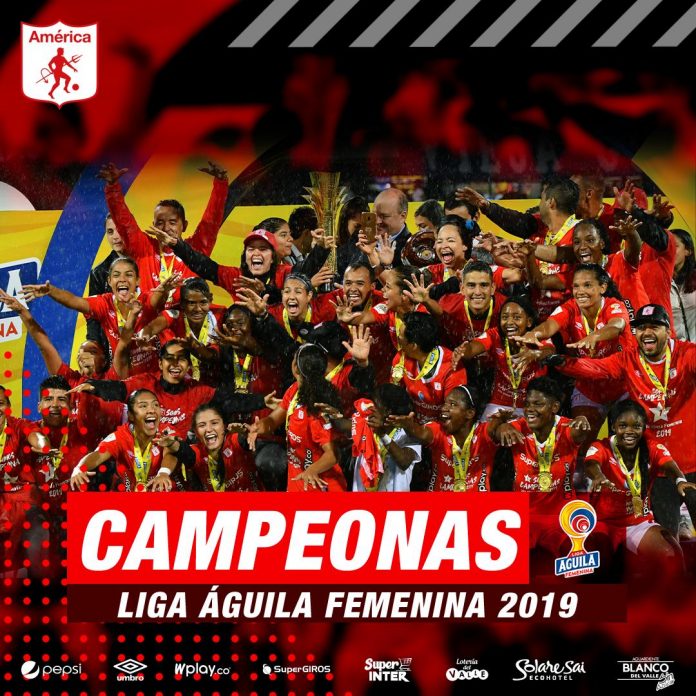 Campeonas De La Liga Aguila Femenina America De Cali