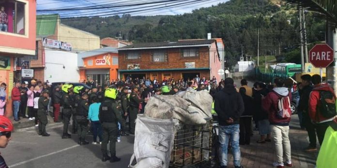 Protestas en Tenjo