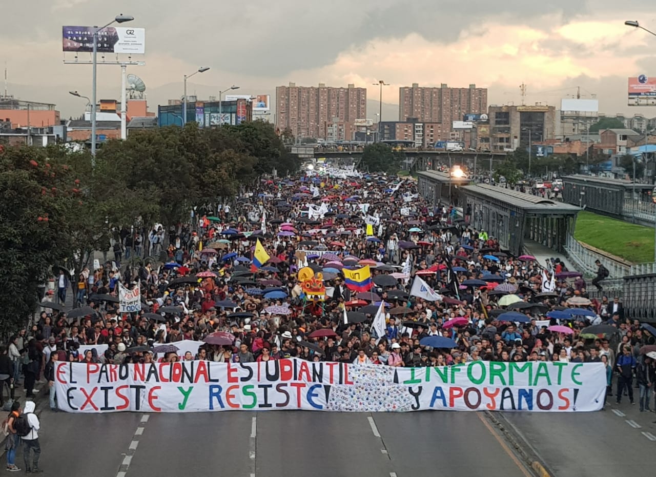 Nuevas protestas estudiantiles se movilizarán hoy en Bogotá