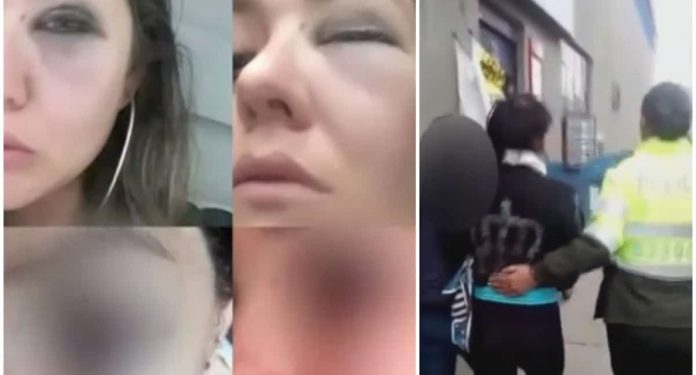 Golpiza a Johanna Herrera
