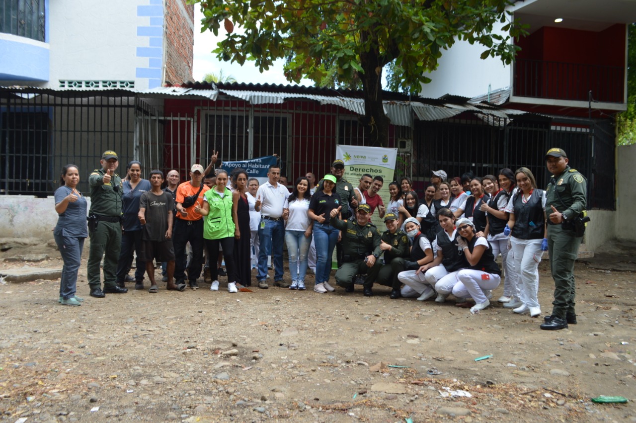 Estudiantes de UNIMINUTO en campaña para resocialización de los habitantes de calle en Neiva