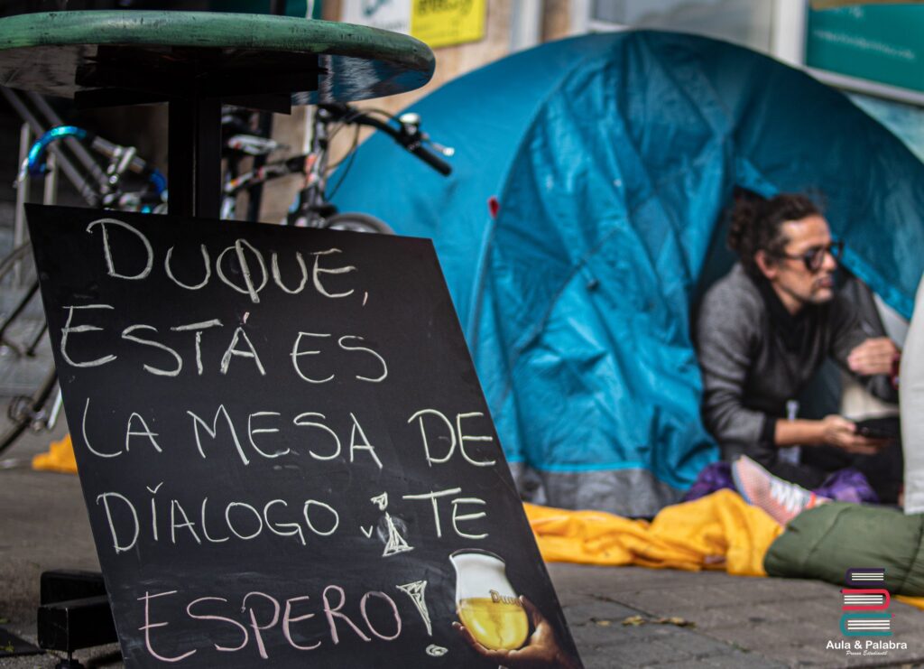 huelga de hambre artista colombiano