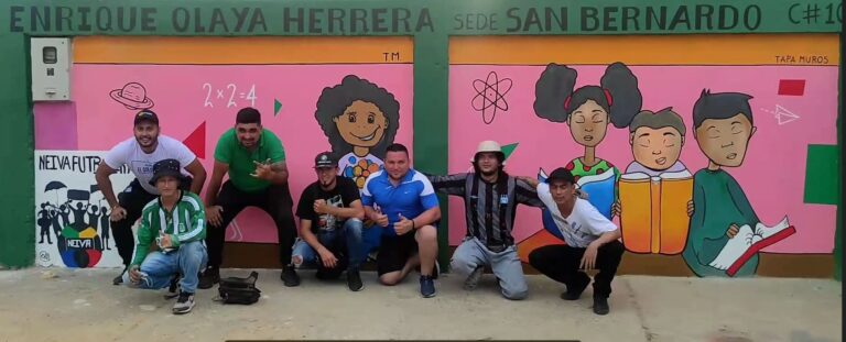Con Arte y Cultura, jóvenes de Neiva y estudiante de UNIMINUTO Rectoría Sur  reconstruyen Tejido Social