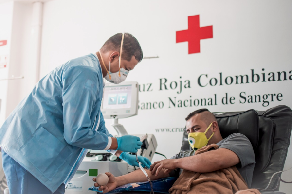 Hoy, jornada de donación de sangre a cargo de la Cruz Roja Colombiana
