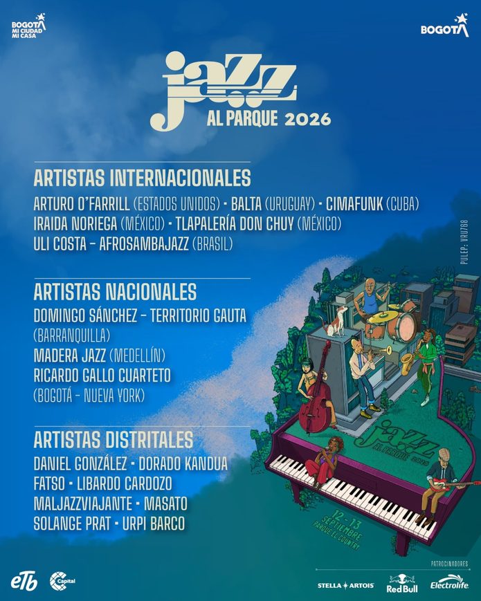 Poster oficial de Jazz al Parque 2026